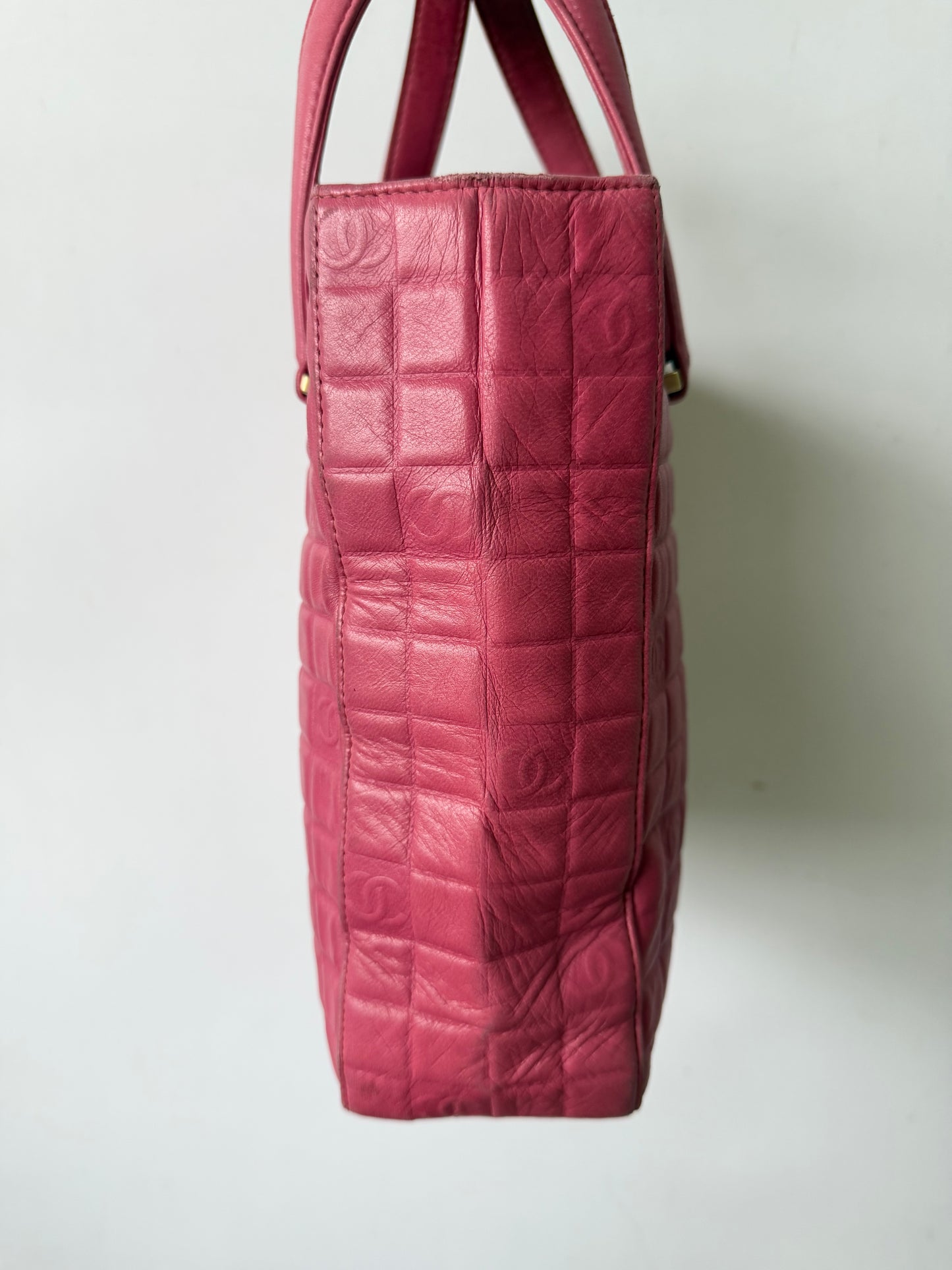 Chanel Thulian Pink Chocolate Bar Small Tote Bag