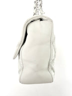 Chanel White Quilted Wild Stitch Single Flap Bag