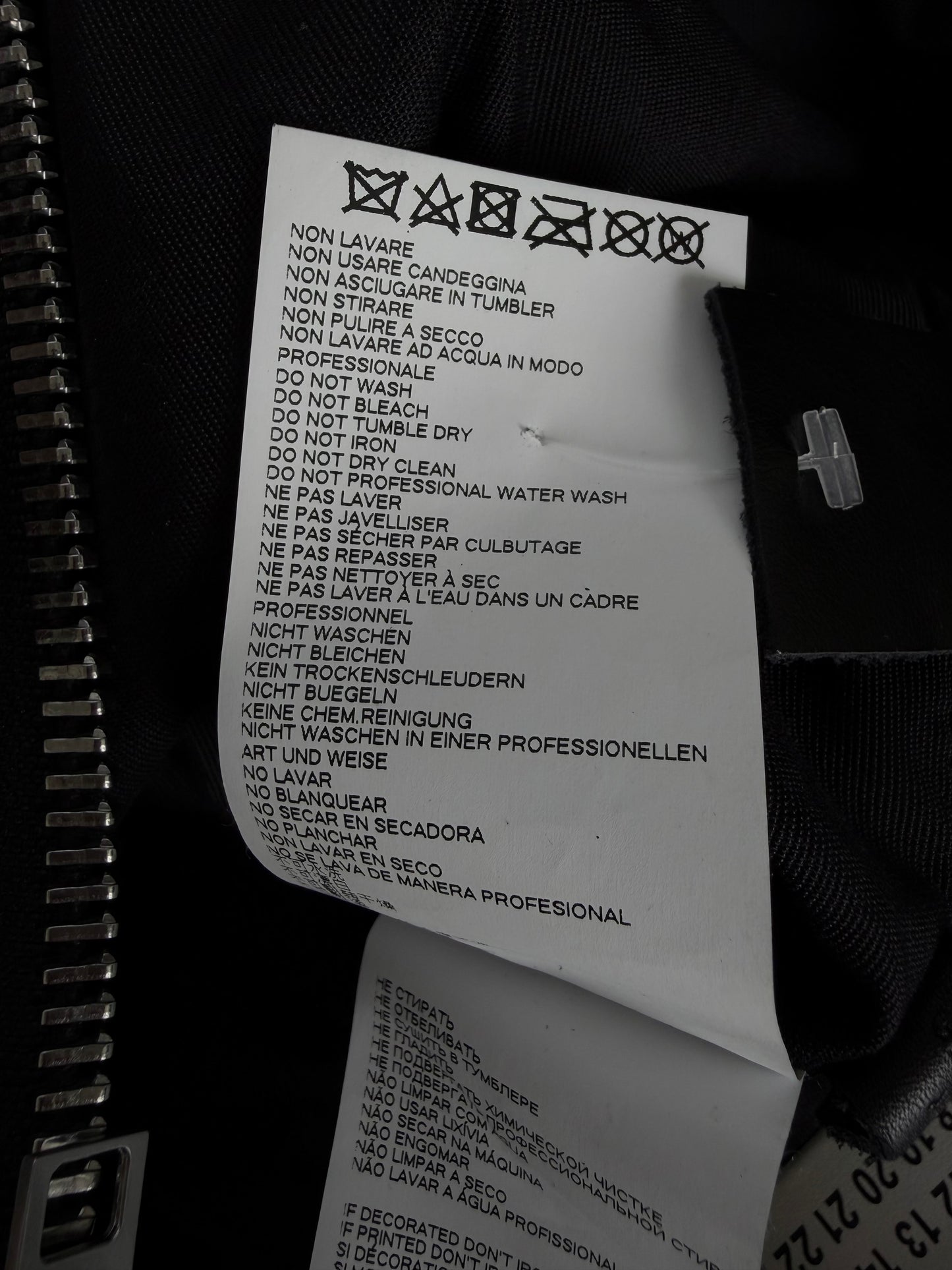 Maison Margiela Line 11 Black Leather Tote Bag