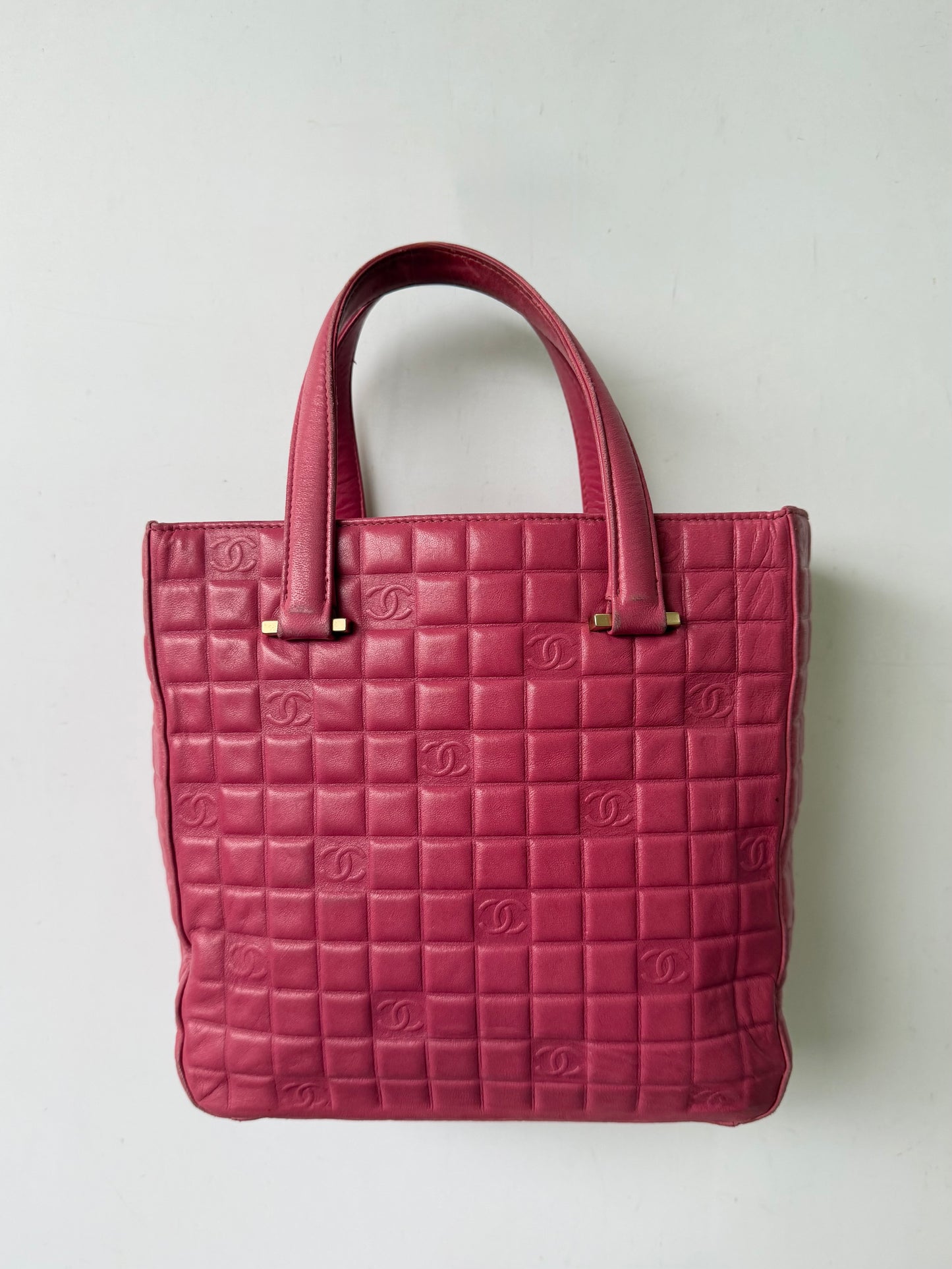 Chanel Thulian Pink Chocolate Bar Small Tote Bag