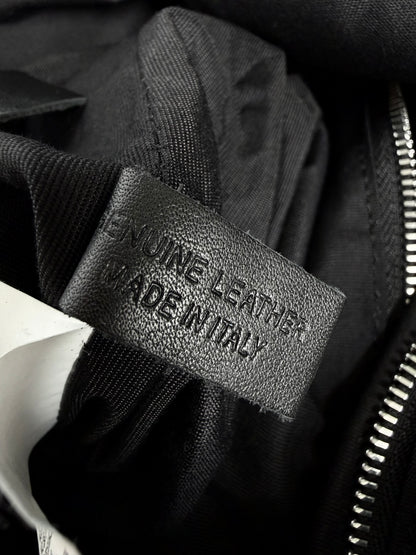 Maison Margiela Line 11 Black Leather Tote Bag