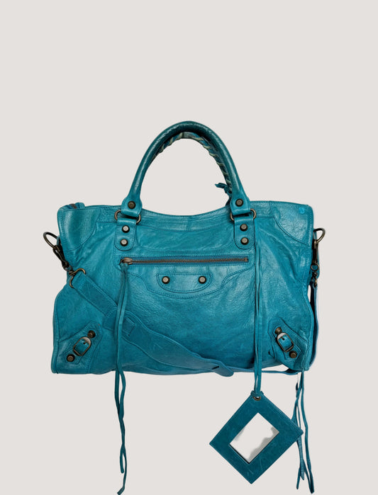 2000’s Balenciaga Tiffany Motorcycle City Bag