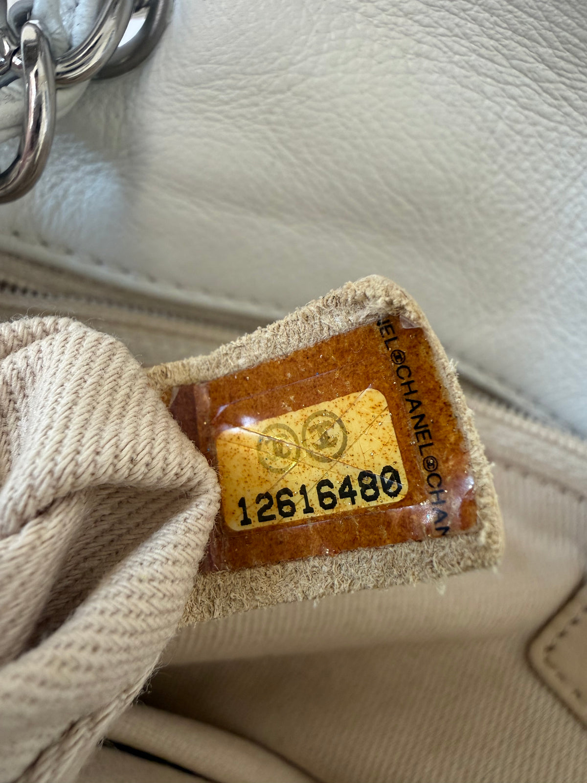 Chanel White Quilted Wild Stitch Single Flap Bag