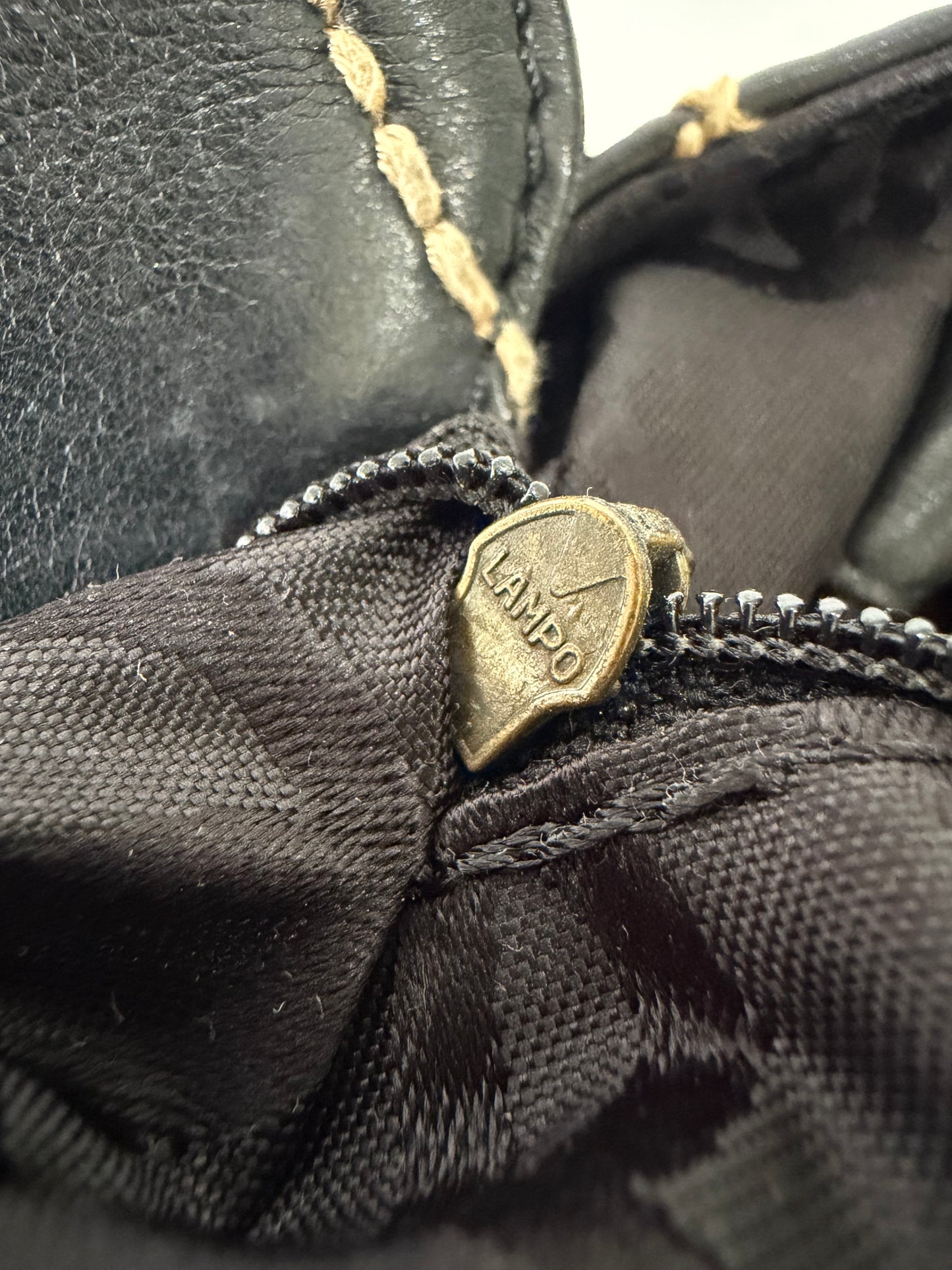 Vintage Chanel CC Black Quilted Wild Stitch Handbag