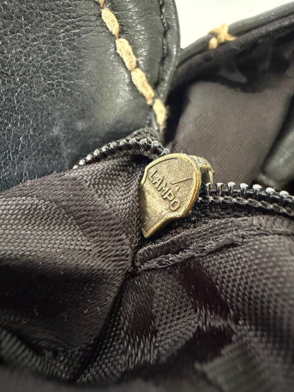 Vintage Chanel CC Black Quilted Wild Stitch Handbag