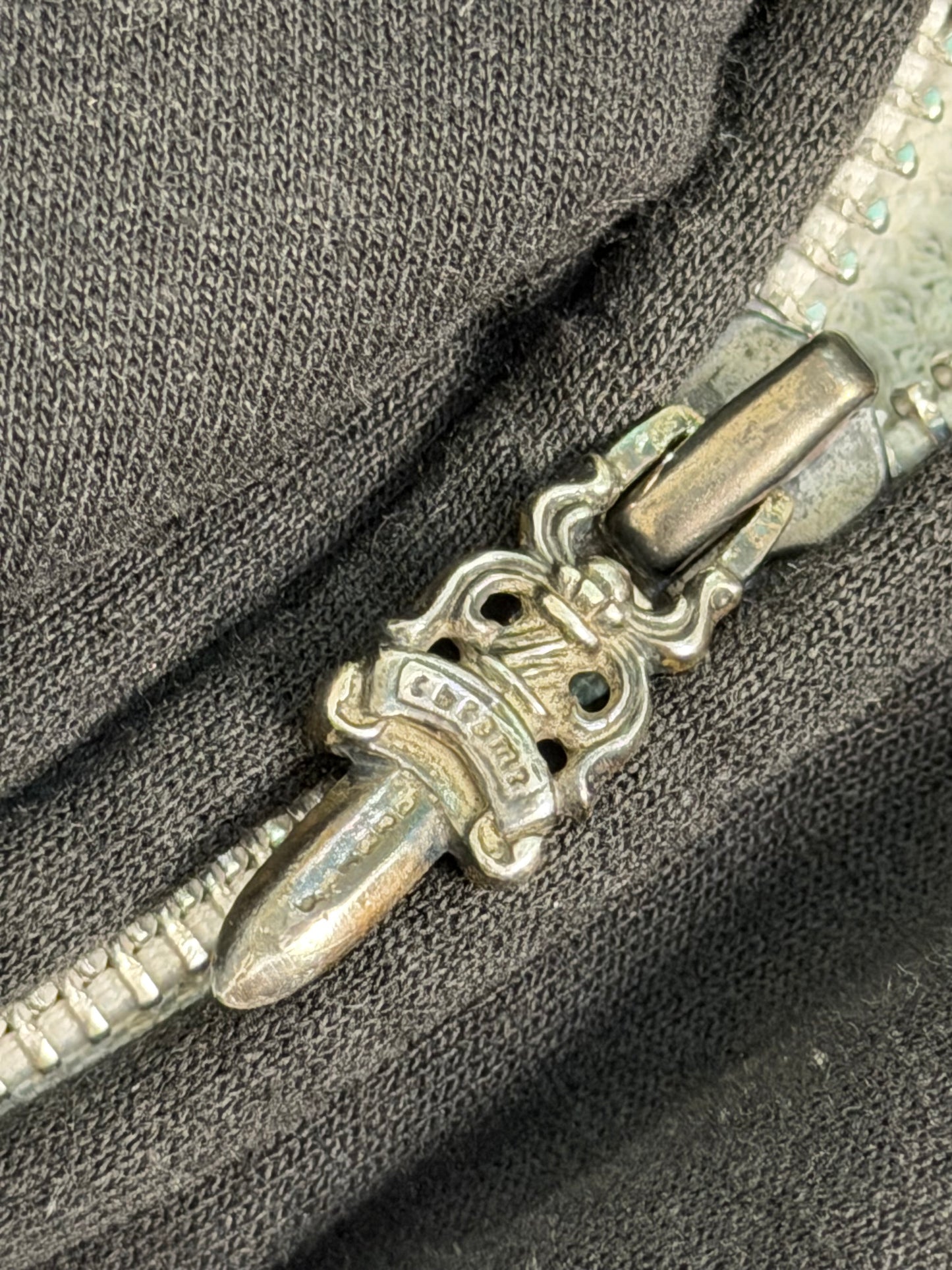 Chrome Hearts Horseshoe Floral Cross Sleeve Thermal Hoodie