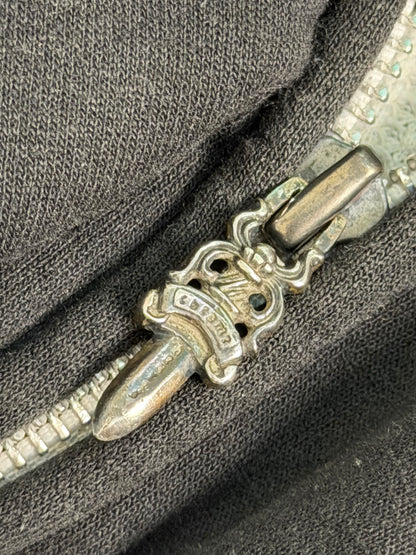 Chrome Hearts Horseshoe Floral Cross Sleeve Thermal Hoodie