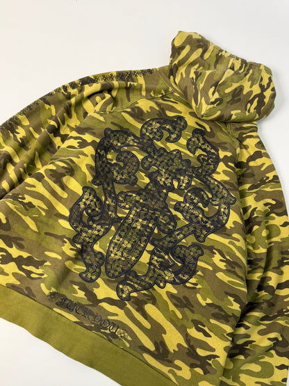 Chrome Hearts Camo Thermal Lined Zip Up Hoodie