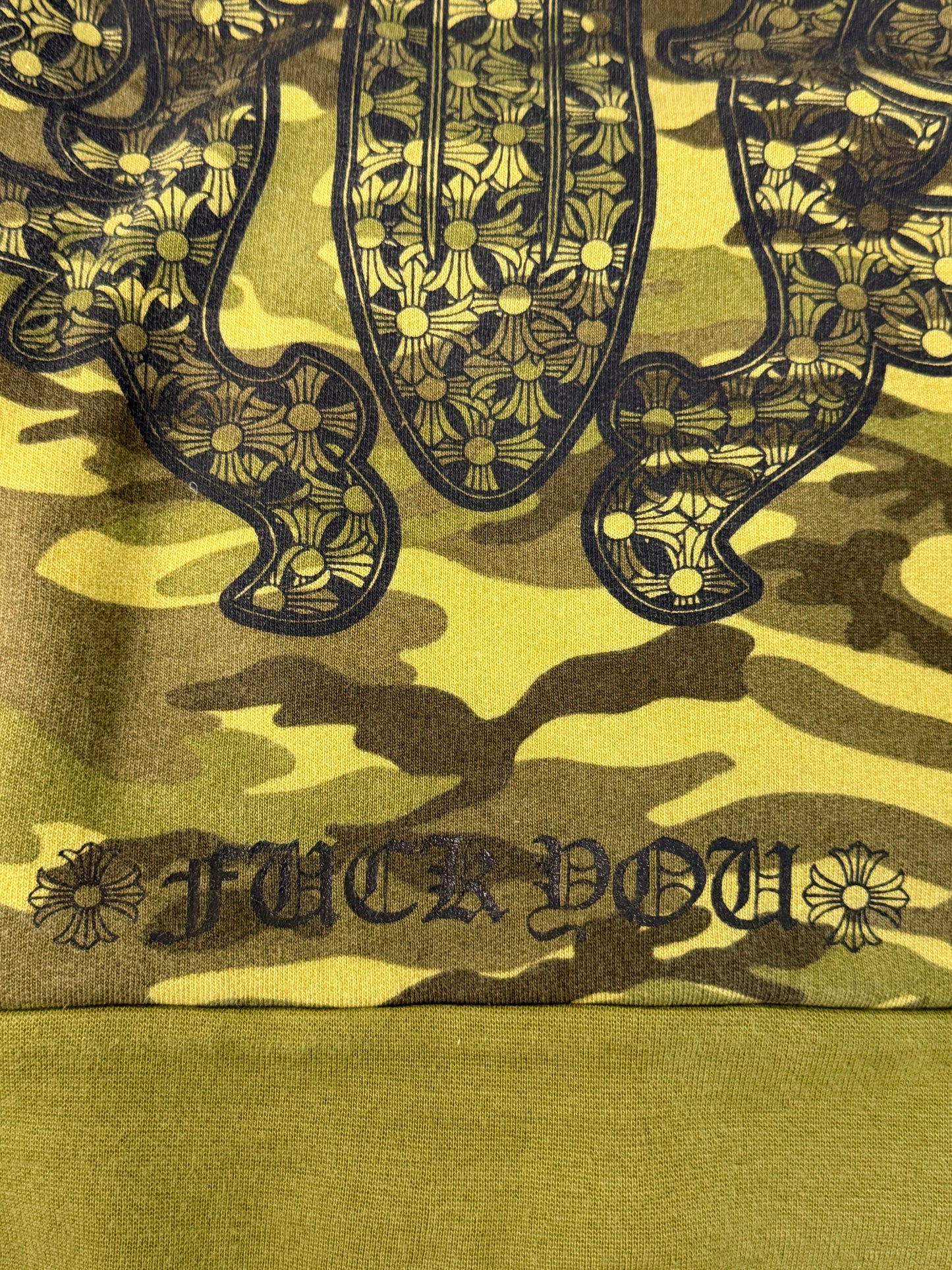Chrome Hearts Camo Thermal Lined Zip Up Hoodie