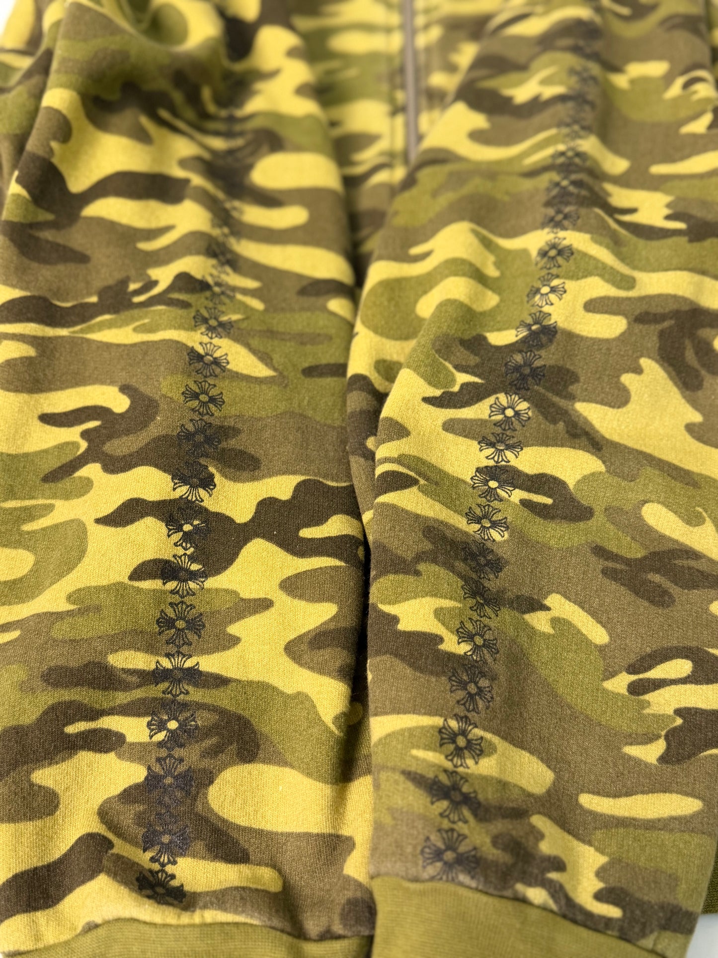 Chrome Hearts Camo Thermal Lined Zip Up Hoodie