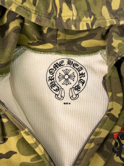 Chrome Hearts Camo Thermal Lined Zip Up Hoodie