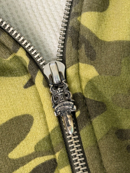 Chrome Hearts Camo Thermal Lined Zip Up Hoodie