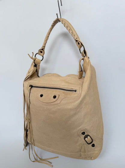 Balenciaga Beige Classic Day Hobo Bag