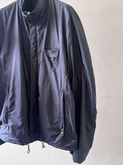 Prada Logo Reversible Blouson Leather Inside