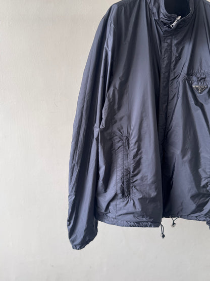 Prada Logo Reversible Blouson Leather Inside