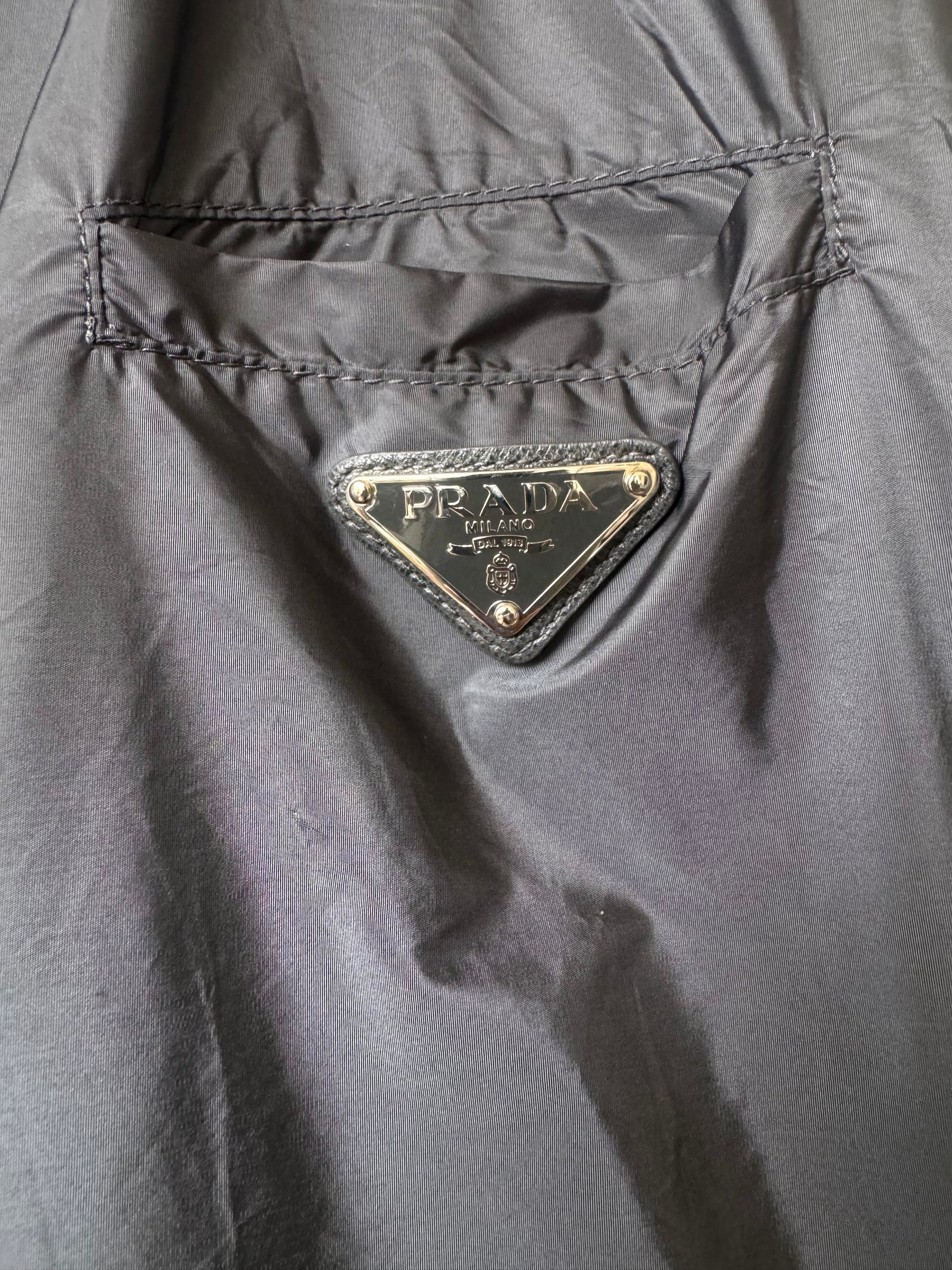 Prada Logo Reversible Blouson Leather Inside