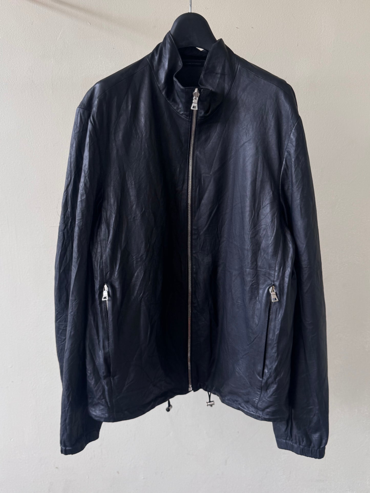 Prada Logo Reversible Blouson Leather Inside