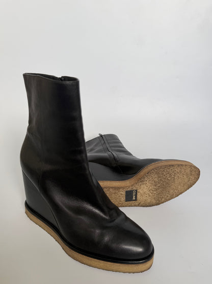 Celine Manon Wedge Ankle Boots