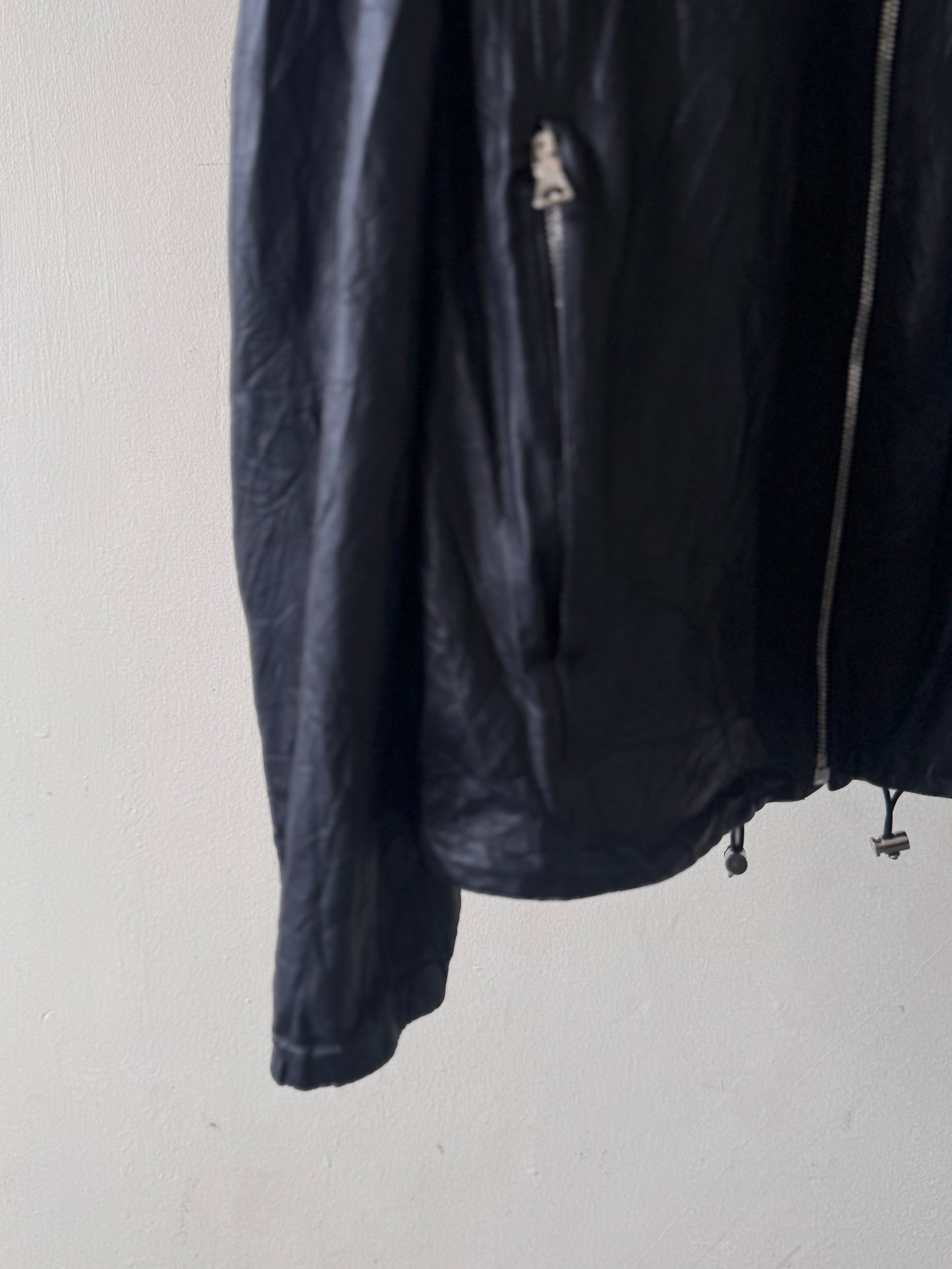 Prada Logo Reversible Blouson Leather Inside