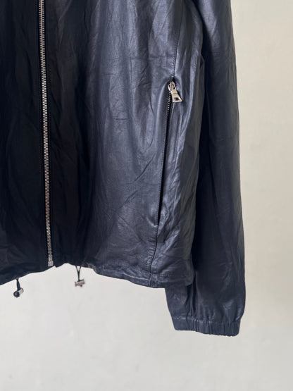 Prada Logo Reversible Blouson Leather Inside