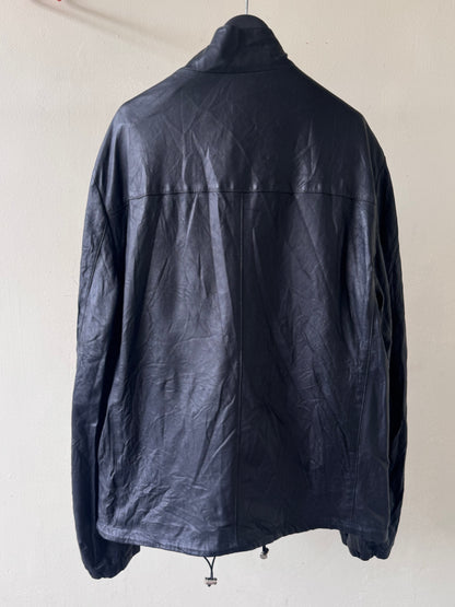 Prada Logo Reversible Blouson Leather Inside