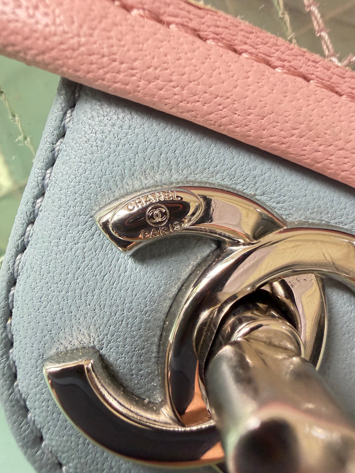 Chanel Karl Largerfeld S/S 2018 Multicolor Quilted PVC Coco Splash Flap