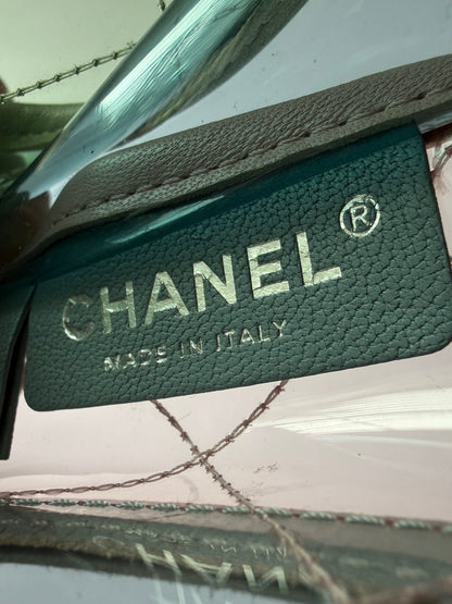 Chanel Karl Largerfeld S/S 2018 Multicolor Quilted PVC Coco Splash Flap