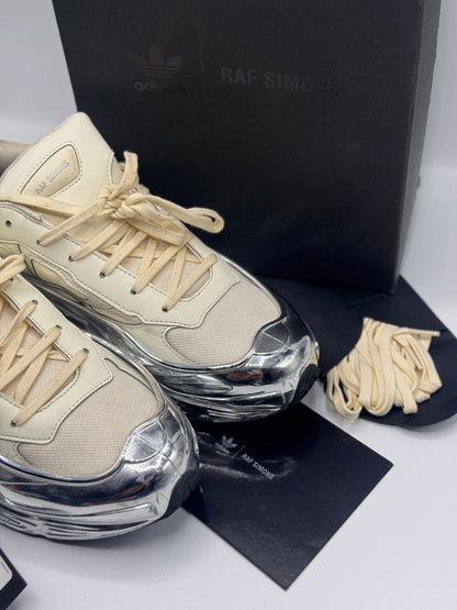 Adidas x Raf Simons Ozweego Mirrored Cream White Sneakers