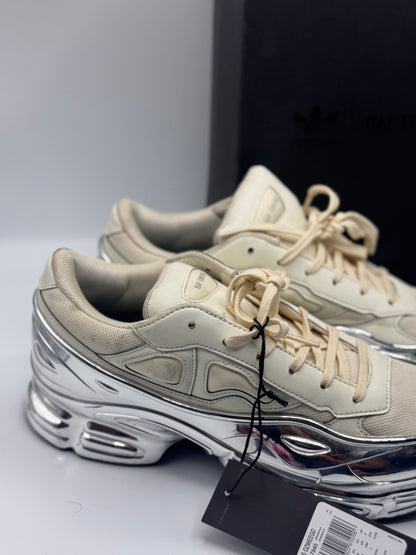 Adidas x Raf Simons Ozweego Mirrored Cream White Sneakers