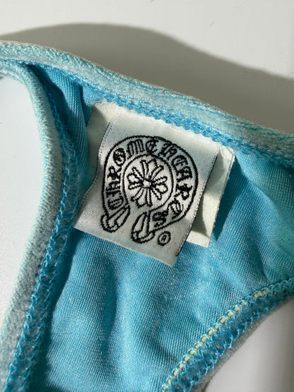 Chrome Hearts Blue Velvet Fluer Thong