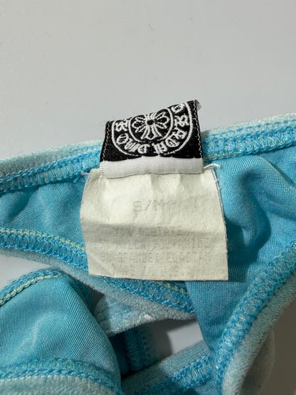 Chrome Hearts Blue Velvet Fluer Thong