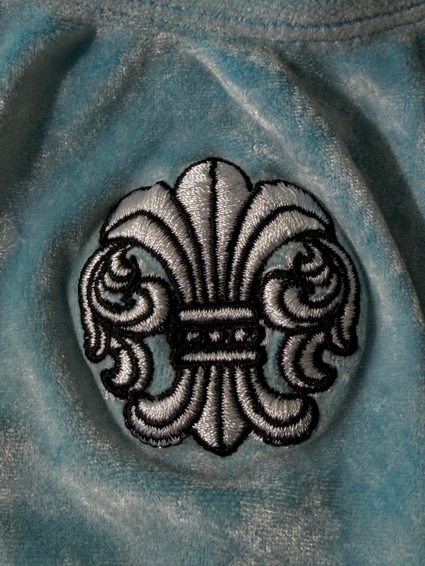 Chrome Hearts Blue Velvet Fluer Thong