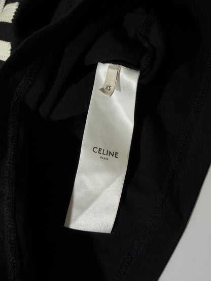 Celine 16 Paris Embroidered Jersey Tank Top