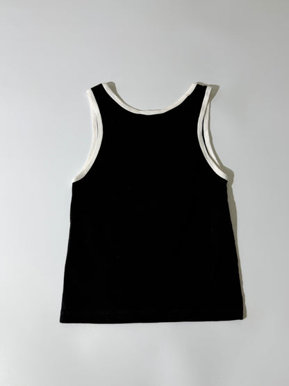 Celine 16 Paris Embroidered Jersey Tank Top