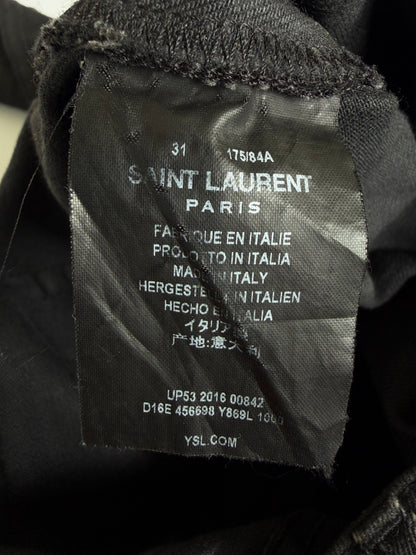Saint Laurent by Hedi Slimane S/S16 Biker Denim Pants