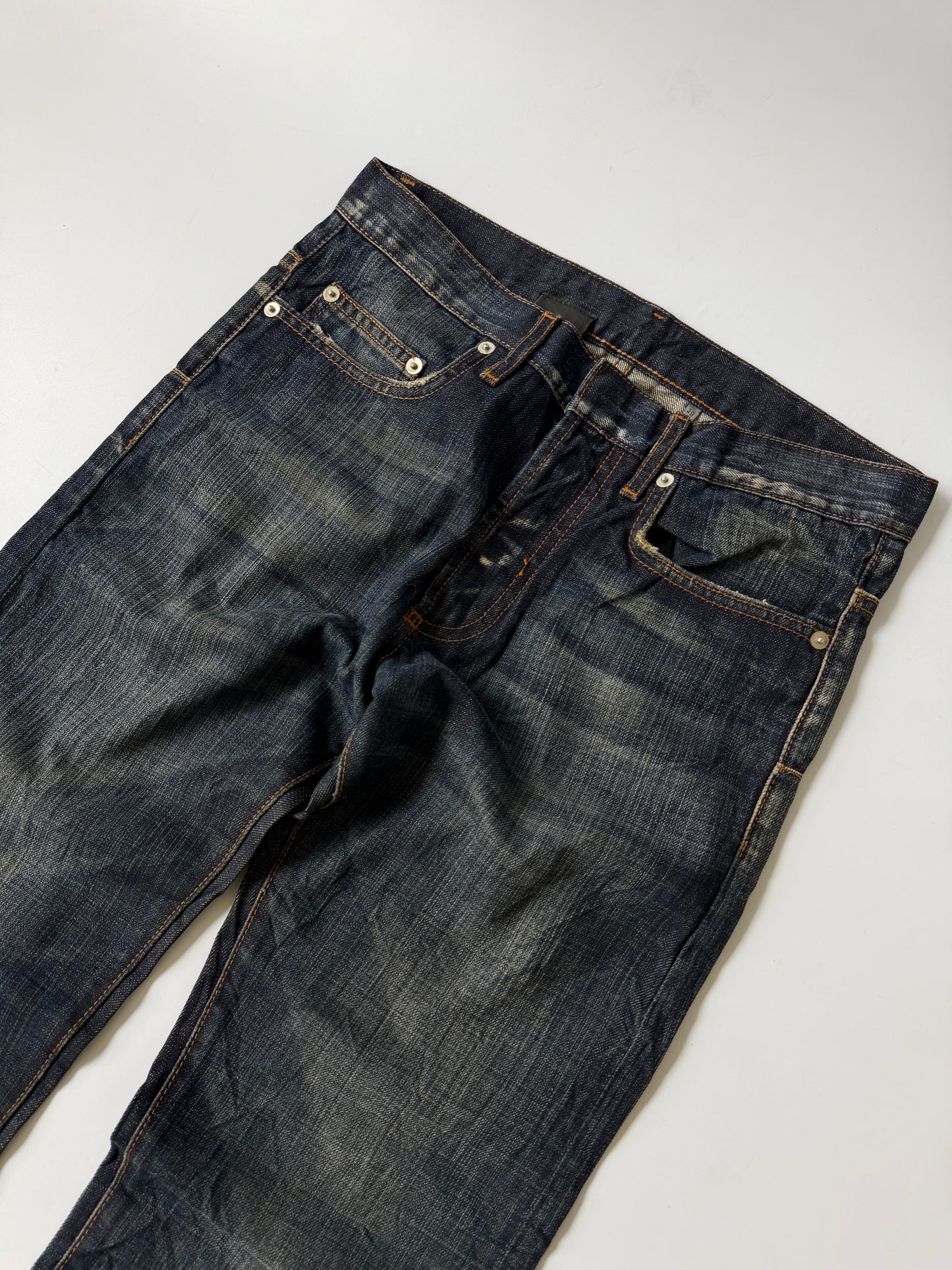 Dior Homme Black Washed Denim Pants