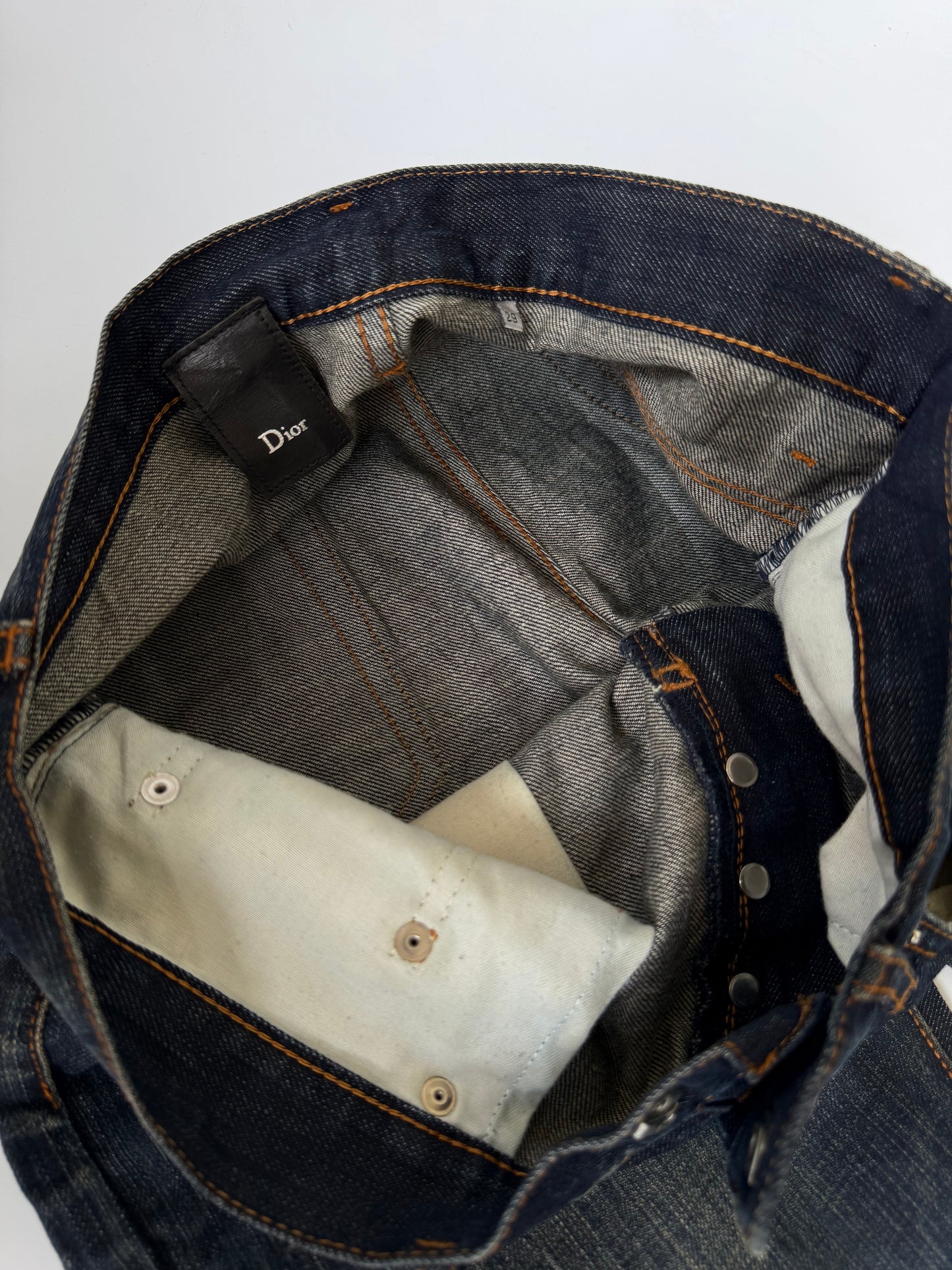 Dior Homme Black Washed Denim Pants