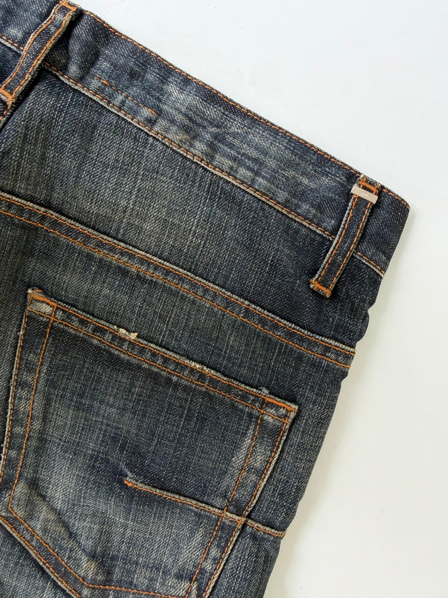 Dior Homme Black Washed Denim Pants