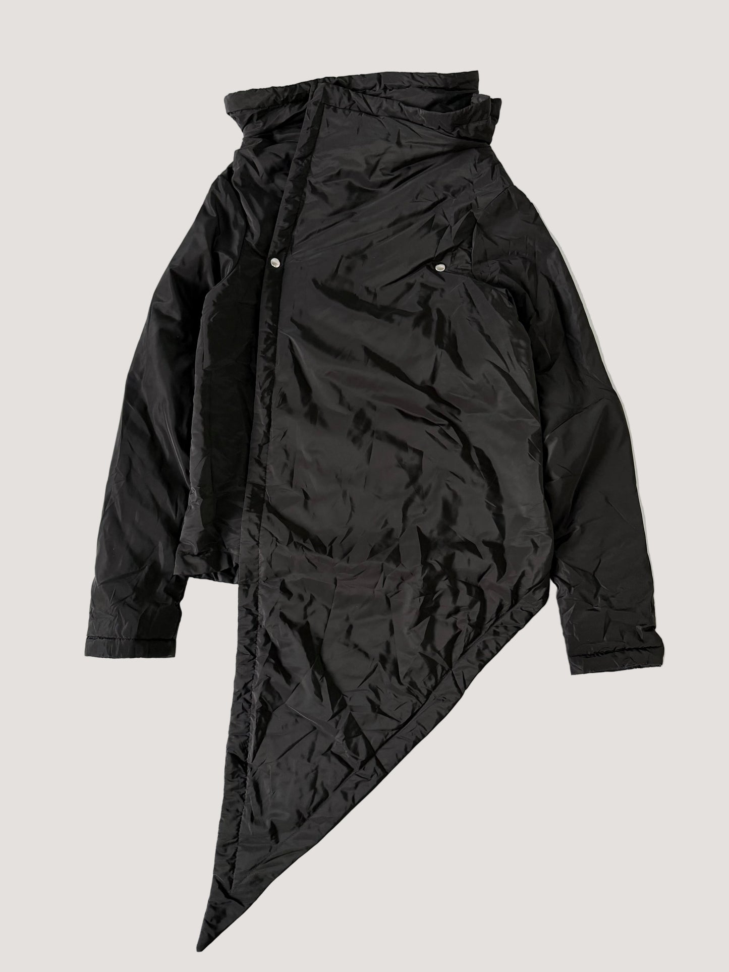 Rick Owens Black Asymmetrical Jacket
