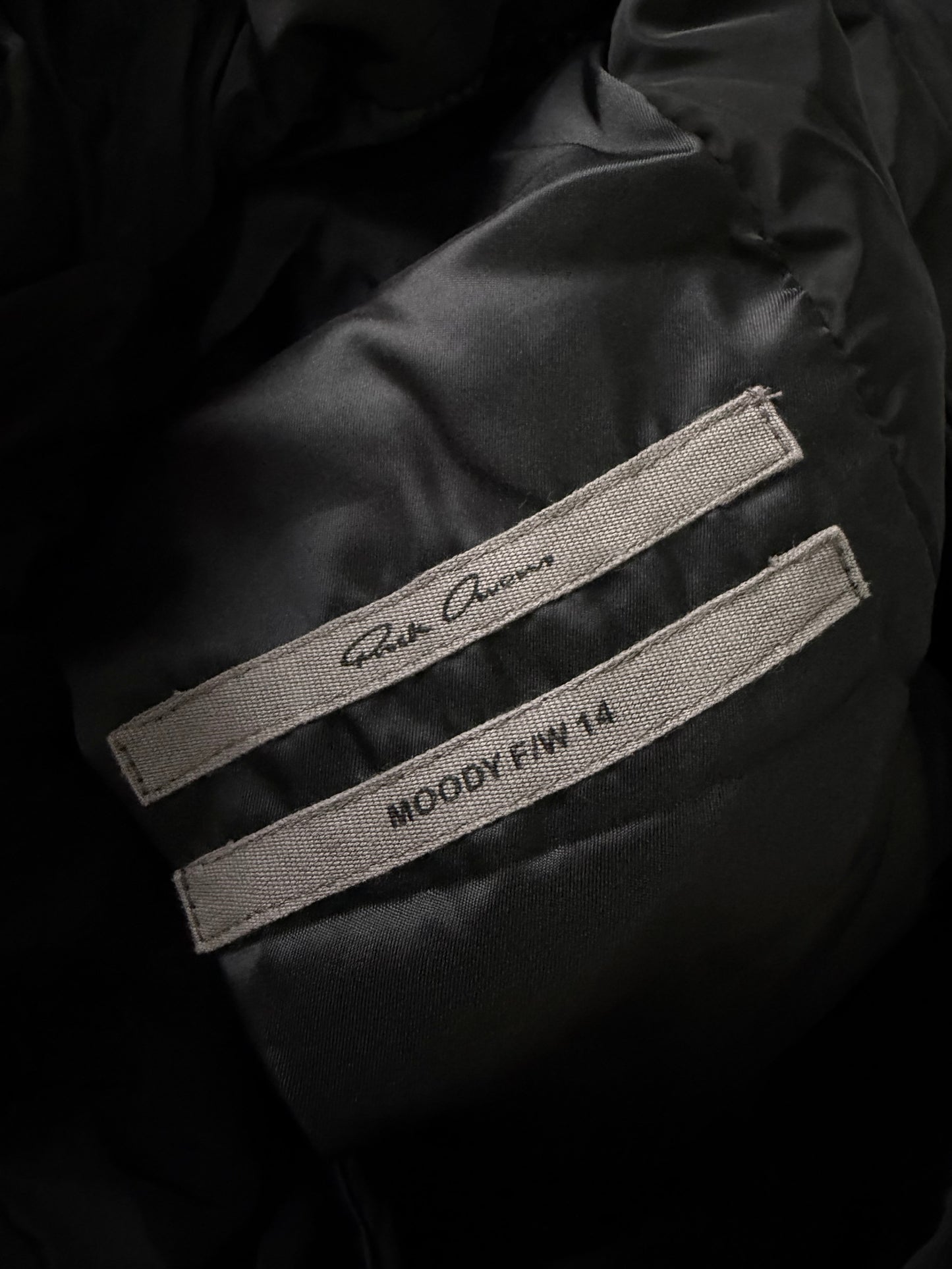 Rick Owens Black Asymmetrical Jacket