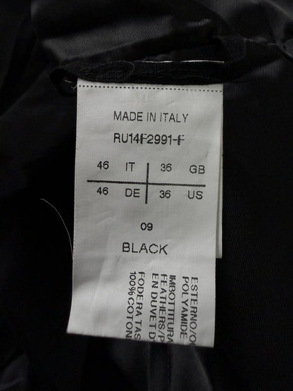 Rick Owens Black Asymmetrical Jacket