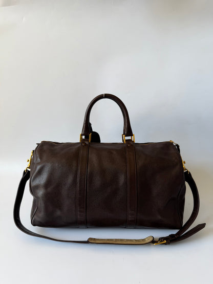 Vintage Chanel Brown Caviar Boston Bag