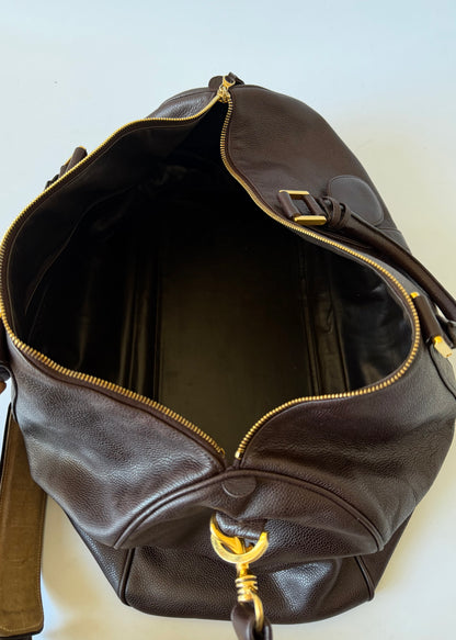 Vintage Chanel Brown Caviar Boston Bag