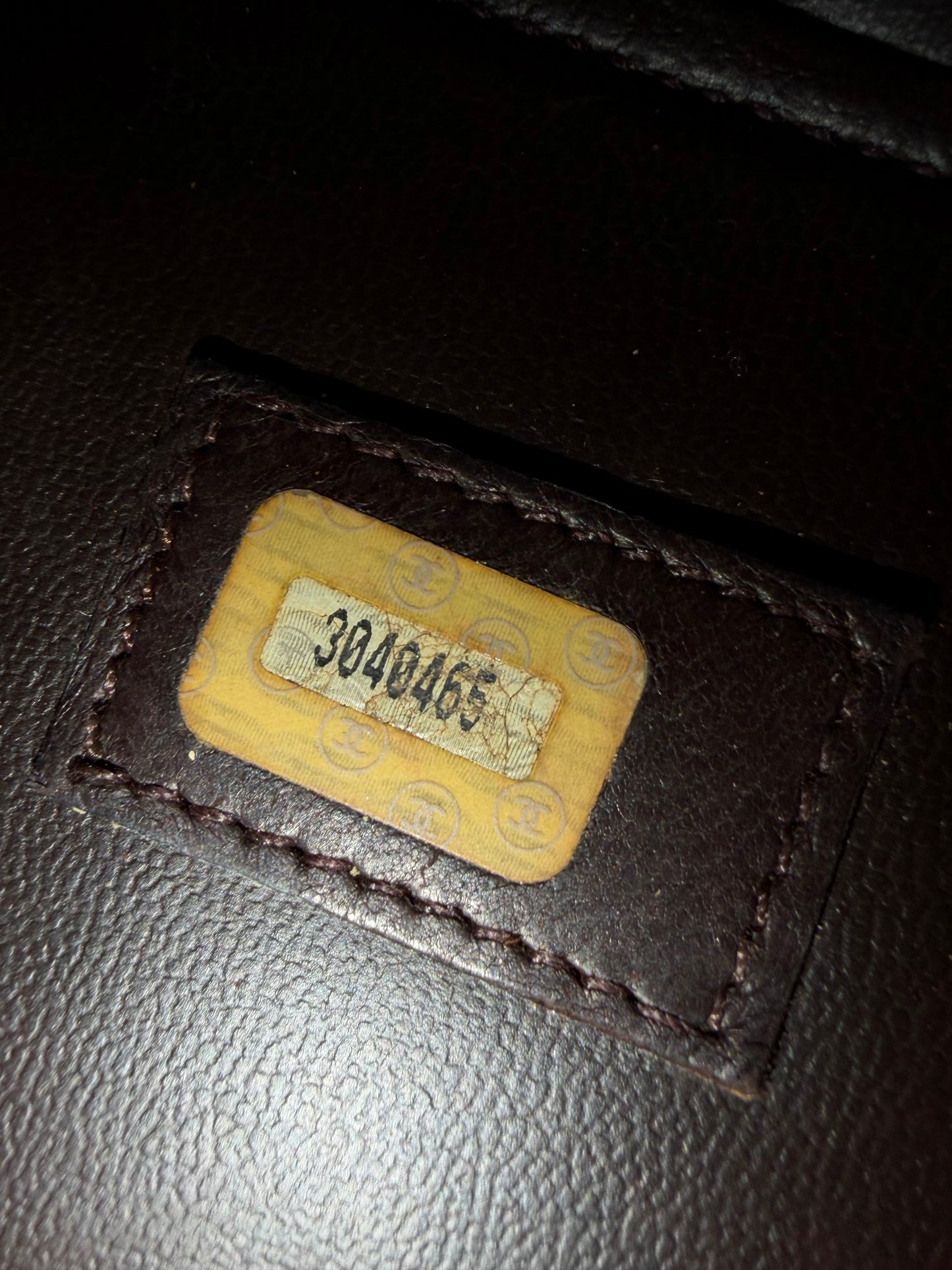 Vintage Chanel Brown Caviar Boston Bag