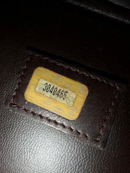 Vintage Chanel Brown Caviar Boston Bag