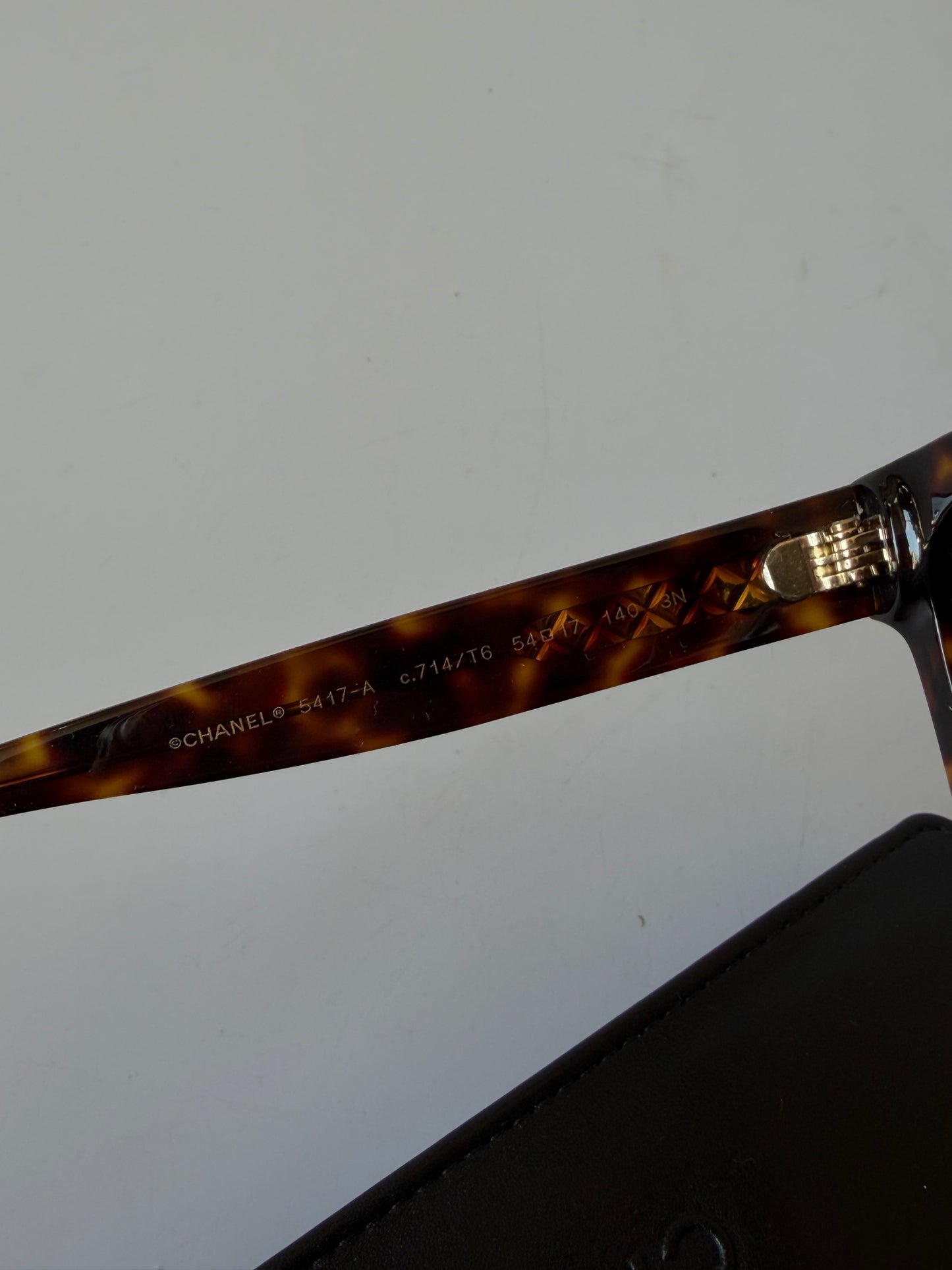 Chanel Acetate Square Sunglasses in Tortoise