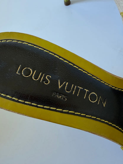 Louis Vuitton 2000's Takashi Murakami Monogram Wooden Heels
