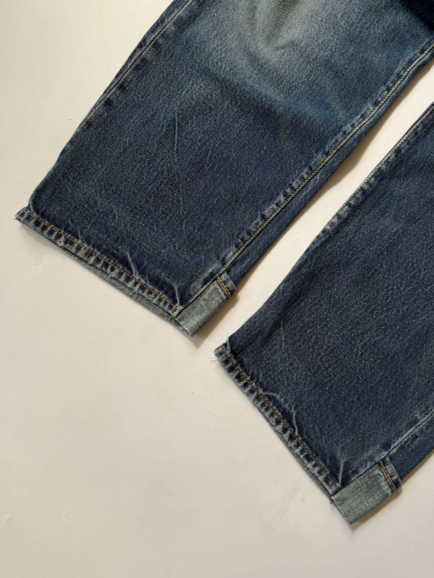 Undercover Switching Leather Denim Pants