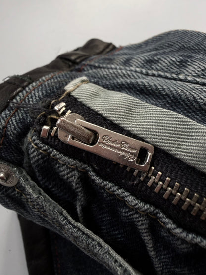 Undercover Switching Leather Denim Pants