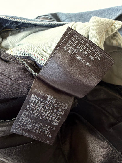 Undercover Switching Leather Denim Pants
